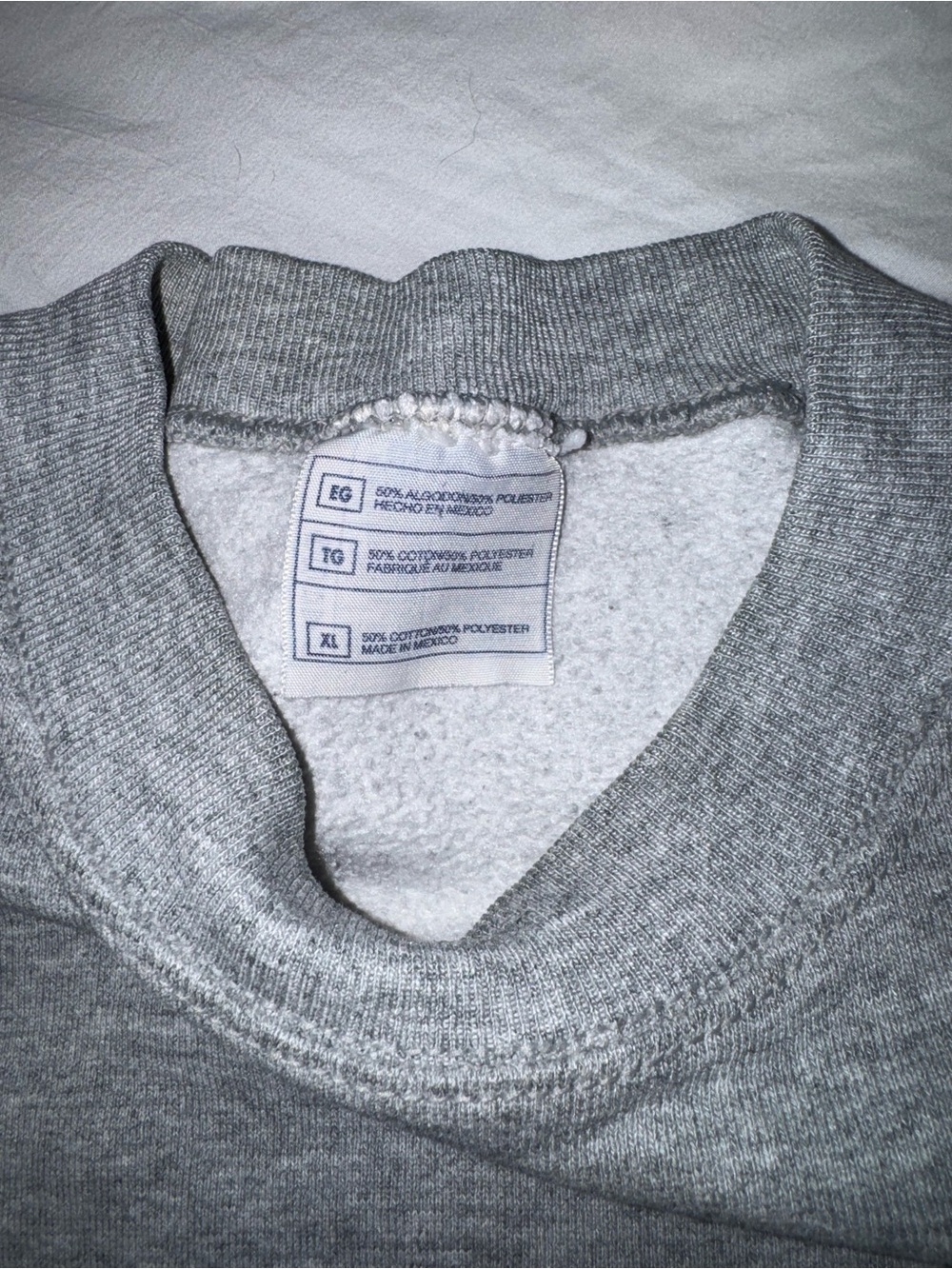 Vintage Nike Gray Crewneck Sweatshirt with Black Lettering - Picture 2 of 2